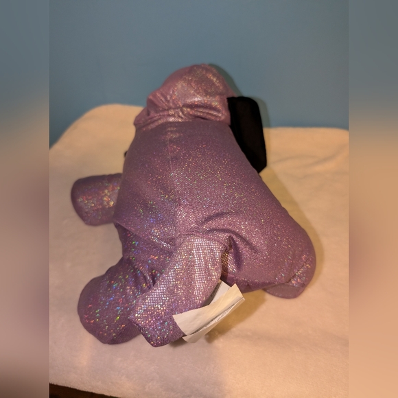Sensory Purple Stuffed Animal Beanie Bag Dog Pre-owned - Picture 3 of 9